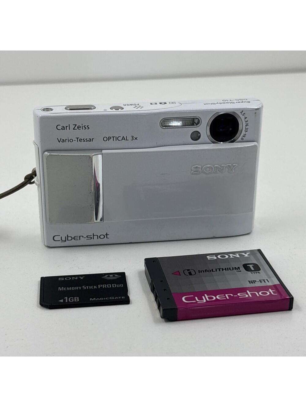 Sony Cybershot DSC-T10 7.2MP Camera; 6177266 With Battery No Charger W/ 1GB Sd